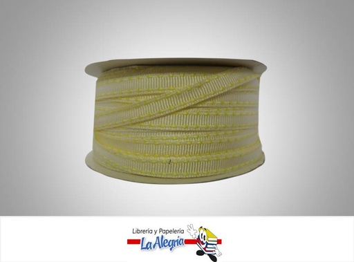 [430701004] CINTA GROSS C/B 07MM AMARILLO CLARO XMTR MARCA S/M   