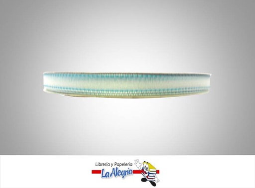 [430702007] CINTA ORGANZA 10MM AZUL CELESTE XMETRO MARCA S/M   