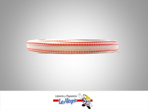 [430702051] CINTA ORGANZA 10MM ROJO XMETRO MARCA S/M   