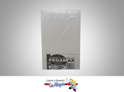 [4329741236988] ETIQUETA ADHESIVA 22X14 10H BLANCO MARCA PAPERBACK   