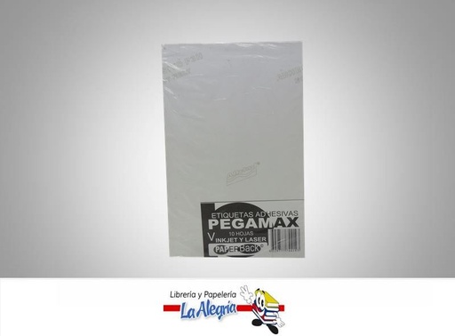 [4329777744143] ETIQUETA ADHESIVA 22X14CM 10H MARCA PAPERBACK   