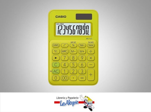 [4549526603853] CALCULADORA ESCRITORIO MS-7UC-YG 10DIG MARCA CASIO