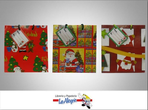 [4733K] BOLSA DE REGALO 16X17,5 D/NAVIDAD MARCA NICO   
