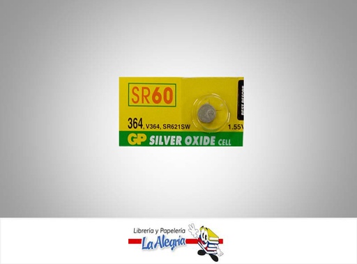 [4891199003097] PILA DE BOTON SR60 ALCALINA1,55V UND MARCA GP   