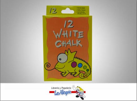 [4892504024905] TIZA BLANCA 12 UND MARCA WHITW CHAL   