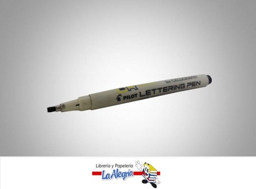 [4902505086489] MARCADOR LETTERING PEN BISEL/FINO NEGRO MARCA PILOT   