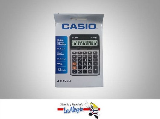 [4971850032168] CALCULADORA ESCRITORIO AX-120B 12DIG MARCA CASIO