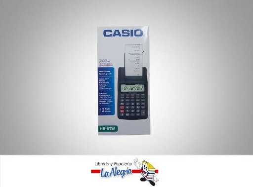 [4971850174806] CALCULADORA ESCRITORIO HR-8TM-BK 12DIG MARCA CASIO   