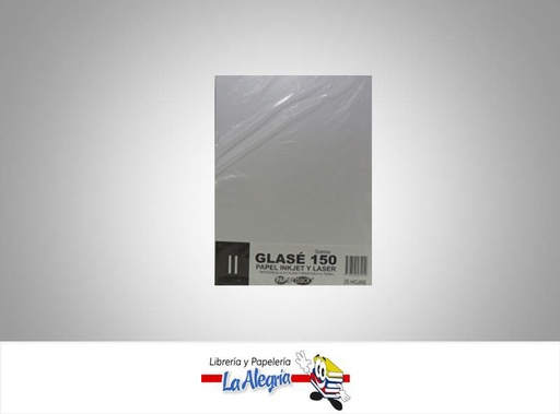 [5779622585459] PAPEL GLASSE 150 GR 25 HOJA