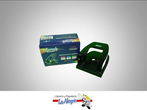 [6007179536105] PERFORADORA OK105 2 HUECOS 25 HOJAS  MARCA OFIMAK
