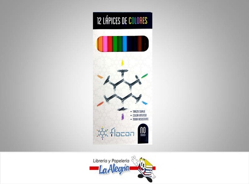[609834398] LAPICES DE COLORES RENDONDO 12 COLOR MARCA FLOCON   
