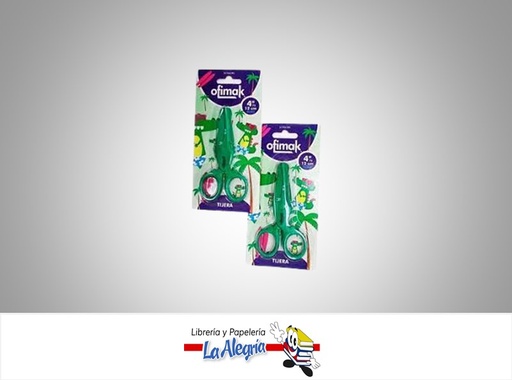 [638126960290] TIJERA ESCOLAR BL282 COCODRILO 4,75'' MARCA OFIMAK   