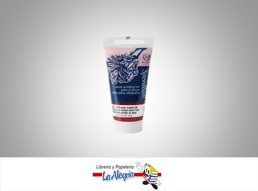 [651032034015] TINTA PASTA LINOLEO 37 ML ROJO MARCA SPEEDBALL   