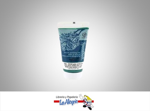 [651032034046] TINTA PASTA LINOLEO 37 ML VERDE MARCA SPEEDBALL   