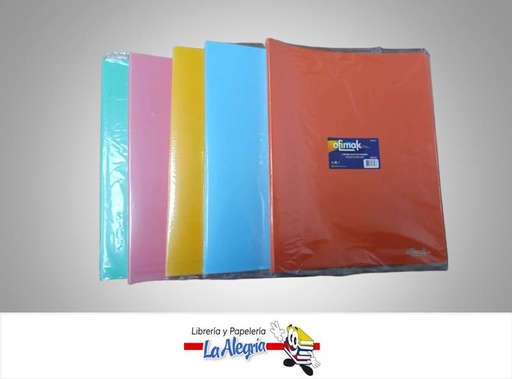 [663701985436] CARPETA PLASTICA CON CLIP GIRATORIO OK341 A4 NEON MARCA OFIMAK