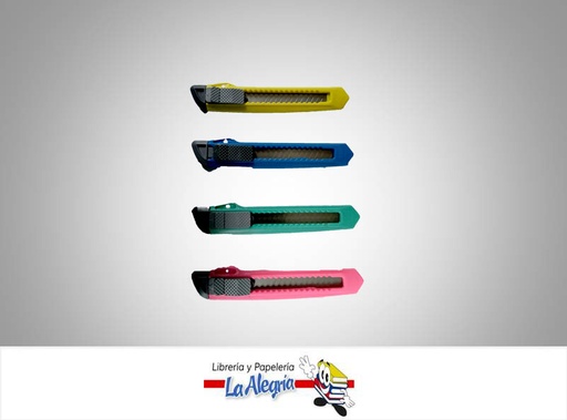 [6682415450157] CUCHILLA RETRACTIL PLASTICO COLOR VARIAD MARCA D.S.   