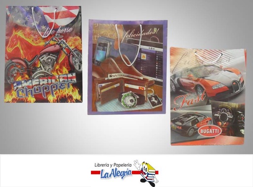 [6746853100514] BOLSA DE REGALO 24X21 CABALLERO MARCA S/M   