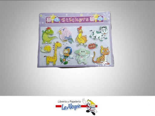 [6779165051809] STICKERS ANIMALITOS SET 10 UND MARCA L.O.   