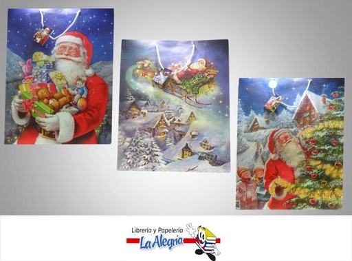 [677916997474] BOLSA DE REGALO 45,5X32,5 D/NAVIDAD MARCA FLOMO   
