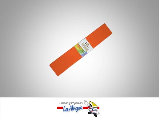 [6921298120406NC] PAPEL CREPE 50X200CM FLUORESCENT NARANJA UND MARCA OFFICE PRO