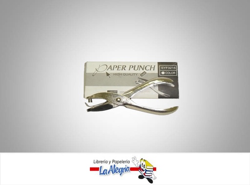 [6924246180422] PERFORADORA 1 HUECO 1/4 REDONDO MARCA PAPER PUNCH   