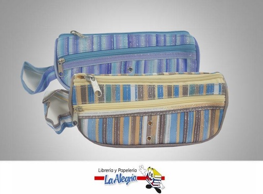 [6932110588656] CARTUCHERA C/CIERRE ESCARCHADA 19,5X8CM MARCA OFFICE LINE   