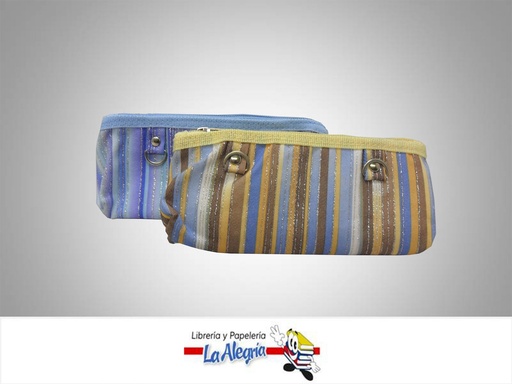 [6932110588700] CARTUCHERA CON CIERRE ESCARCHADA 19,5X8CM MARCA OFFICE LINE