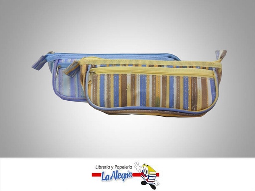 [6932110588717] CARTUCHERA CON CIERRE ESCARCHADA 19,5X8CM MARCA OFFICE LINE