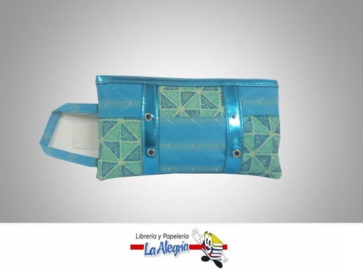 [6932110590000] CARTUCHERA TELA C/CIERRE 19X11CM AZUL MARCA OFFICE LINE   