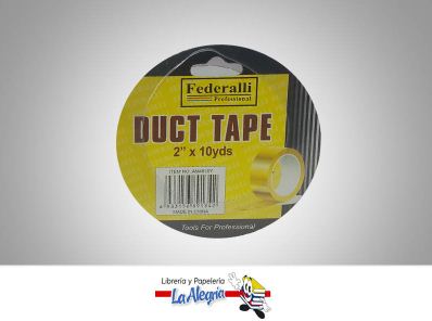 [6933156891342] CINTA TIRRO PLOMO 2X 10YDS DUCT TAPE MARCA FEDERALLI   