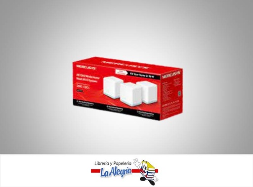 [6935364089627] EXTENSOR DE SENAL HALO S12 SISTEMA WIFI MARCA MERCUSYS   