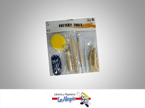[6936233085252] SET HERRAMIENTAS P/ARTE 8PZ POTTERY TOOL MARCA ART TOOLS   