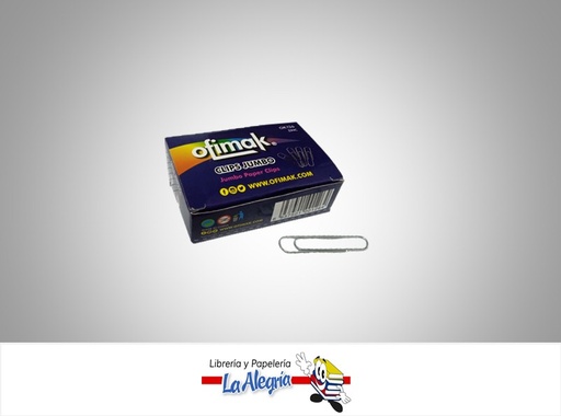 [6937501001264] CLIP OK126 50MM JUMBO PLATEADO 100 UND OK126 MARCA OFIMAK