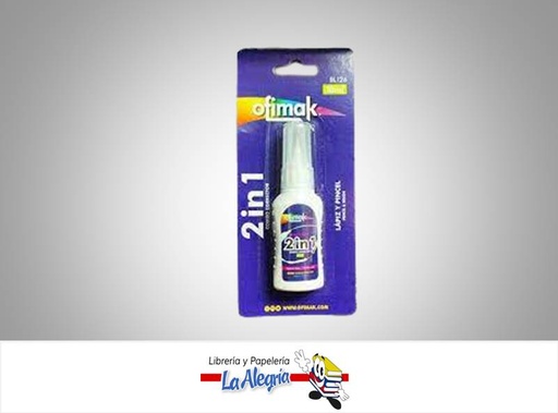 [6937544321268] CORRECTOR LIQUIDO 2 EN 1 LAPIZ-PINCEL BL126 10ML MARCA OFIMAK