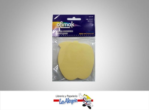[6937544321459] NOTA AUTOADHESIVA MANZ AMAR P 100H OK145 MARCA OFIMAK   