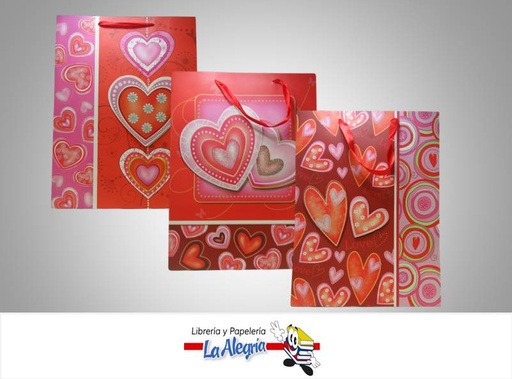 [6951402611506] BOLSA DE REGALO 3D 42X31 AMOR MARCA S/M   