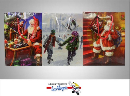 [6954878514890] BOLSA DE REGALO 23X18 D/NAVIDAD MARCA S/M   