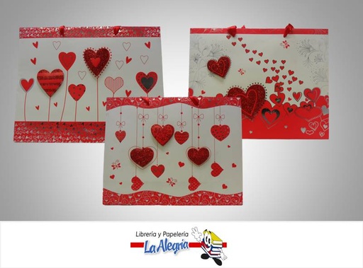[6968526933513] BOLSA DE REGALO 3D 26X32 AMOR MARCA S/M   