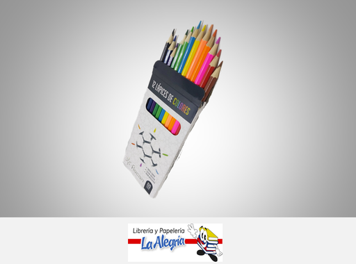 [6992901400017] LAPICES DE COLORES 12 COL HEXAGONALES MARCA FLOCON   