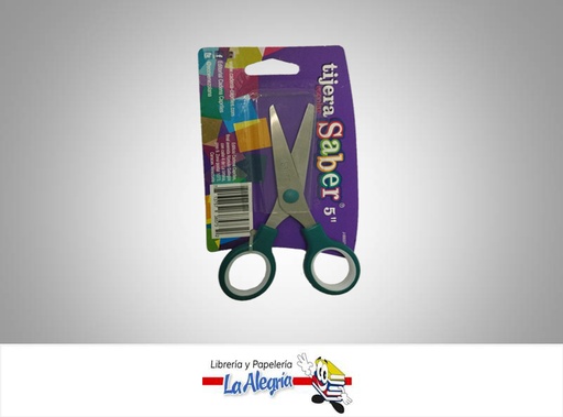 [713757385732] TIJERA 5'' ESCOLAR UND MARCA SABER   