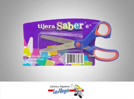 [713757385831] TIJERA 6 ESCOLAR SABER MARCA SABER   