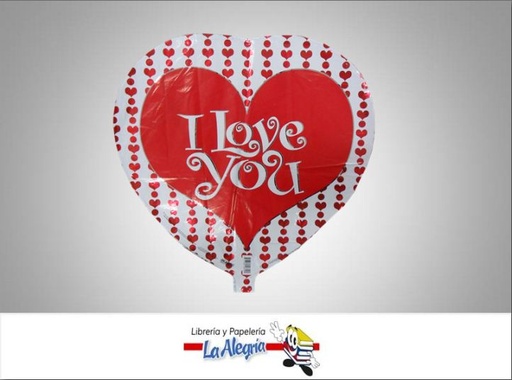 [717742108191] GLOBO FOIL I LOVE YOU BLANCOCORAZON 18 MARCA CLASSIC   