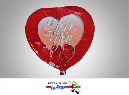 [717742228790] GLOBO FOIL I LOVE YOU CORAZON 18 UND MARCA CLASSIC   