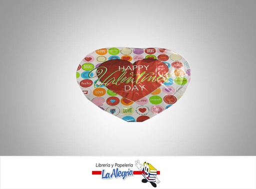 [717742288015] GLOBO FOIL 18 HAPPY VALENTINE'S DAY MARCA ADVANTAGE2   
