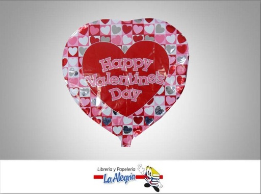 [717742288237] GLOBO FOIL HAPPY VALENTINES DAY 18 UND MARCA CLASSIC   