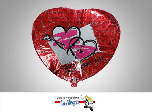 [717742288633] GLOBO FOIL HAPPY VALENTINES DAY 18 UND MARCA CLASSIC   