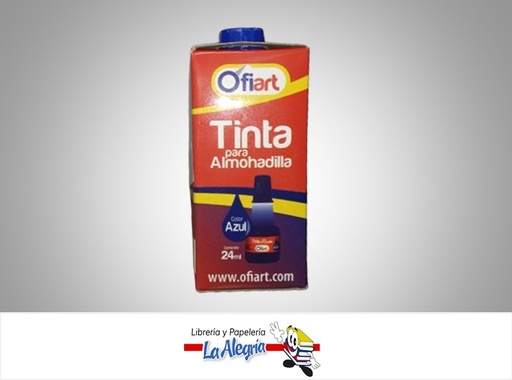 [720171614270] TINTA PARA ALMOHADILLA AZUL 24ML MARCA OFIART