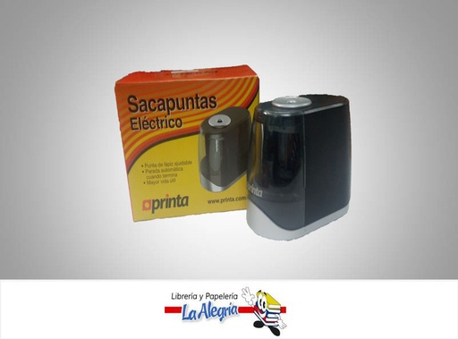 [720171617769] SACAPUNTA ELECTRICO PLASTICO NEGRO MARCA PRINTA   