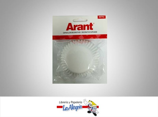 [721456866506] CAPACILLO CON DISENO 50PZ BLANCO MARCA ARANT
