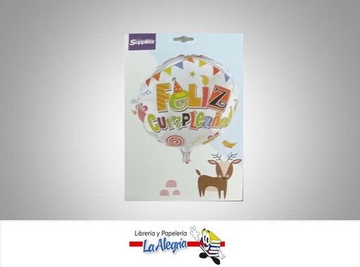 [721456867367] GLOBO FOIL 18'' HAPPY BIRTHDAY CIRCULO UND MARCA SUPPLIES   